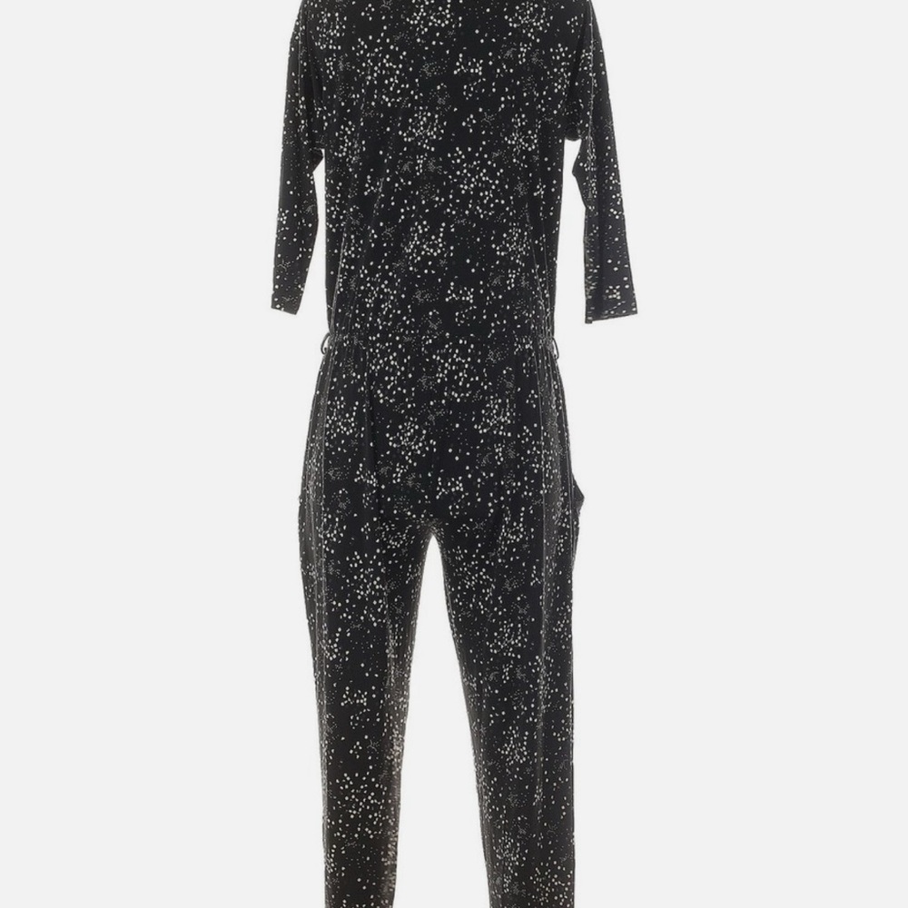 Black Star Print Jumpsuit